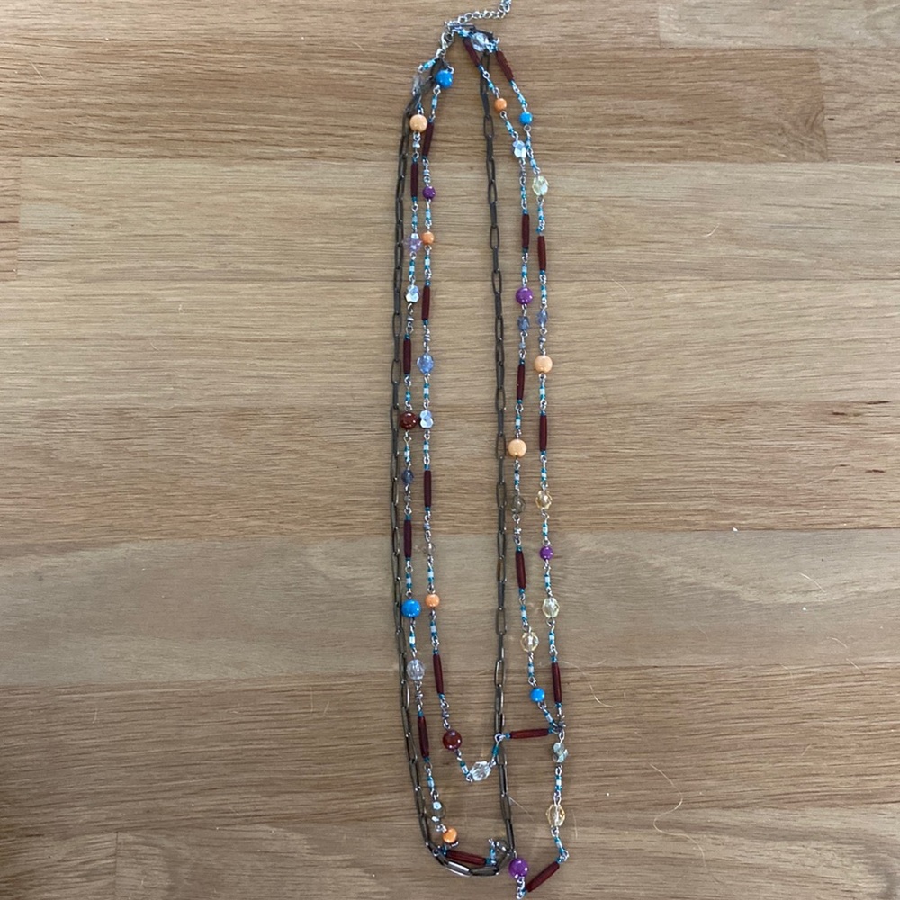 Layered Multi Colored Necklace
